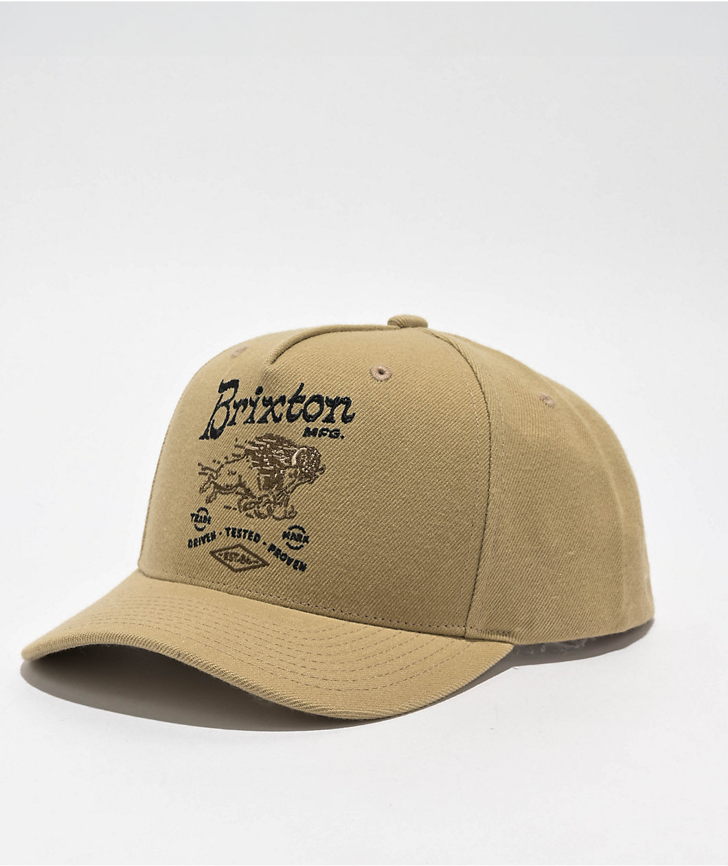 Brixton Charging Buffalo Sand Snapback Hat