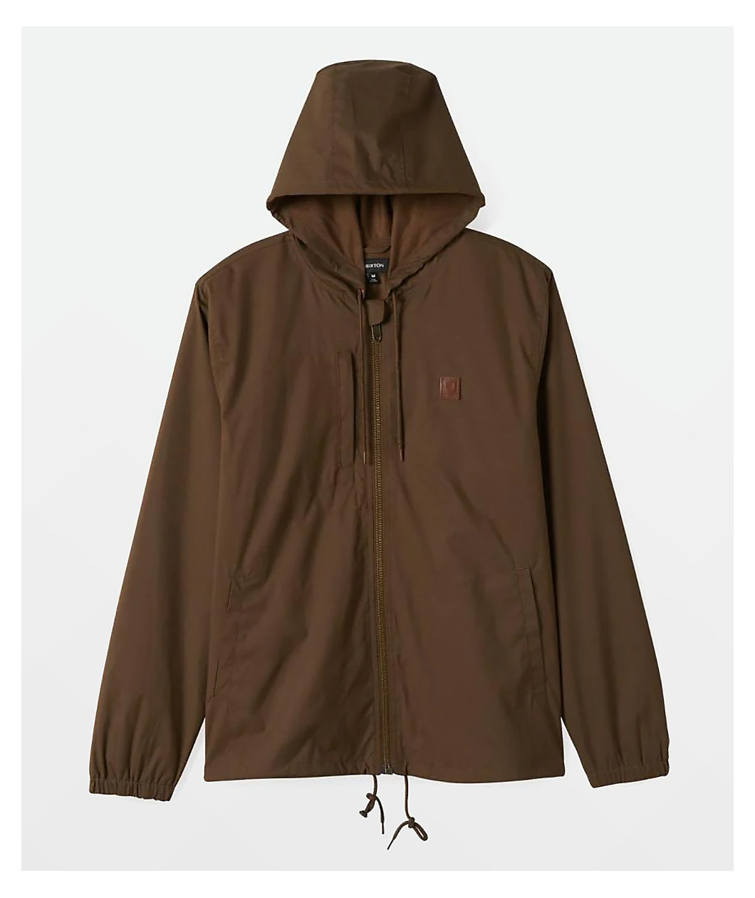 Brixton Claxton Beta Zip Brown Windbreaker Jacket