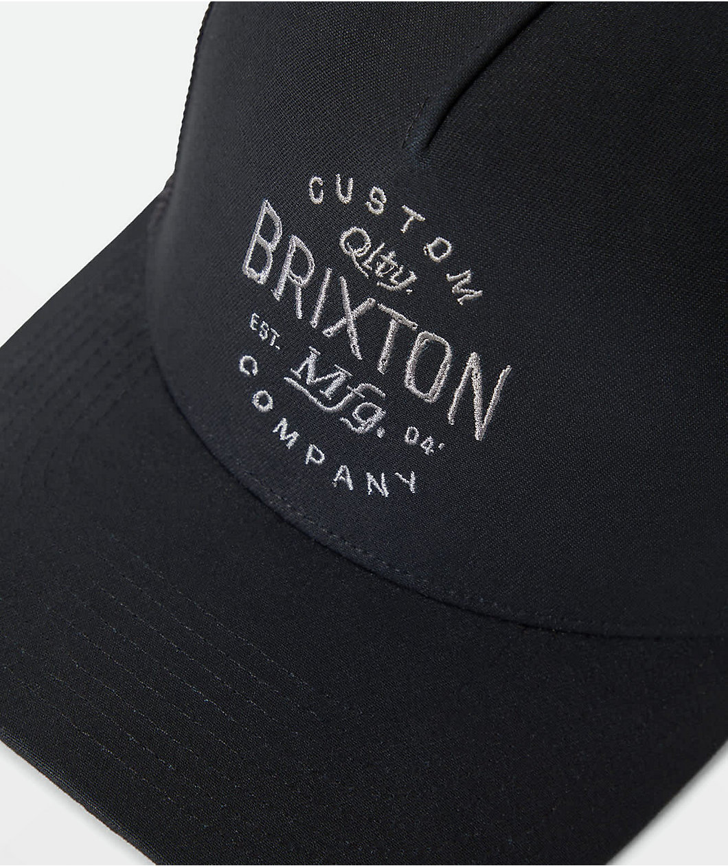 Brixton Freemont Black Trucker Hat
