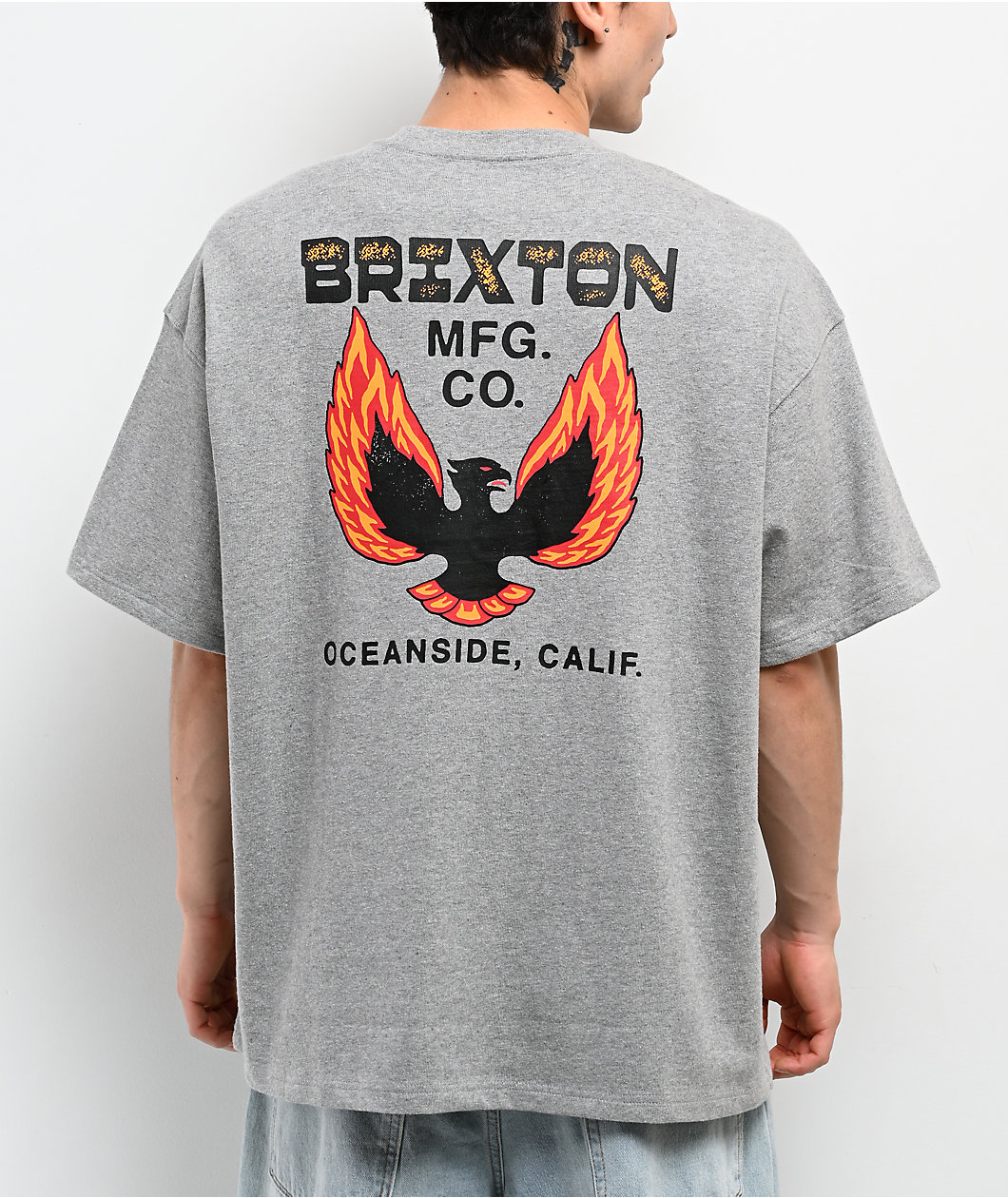 Brixton Garvey Grey T-Shirt
