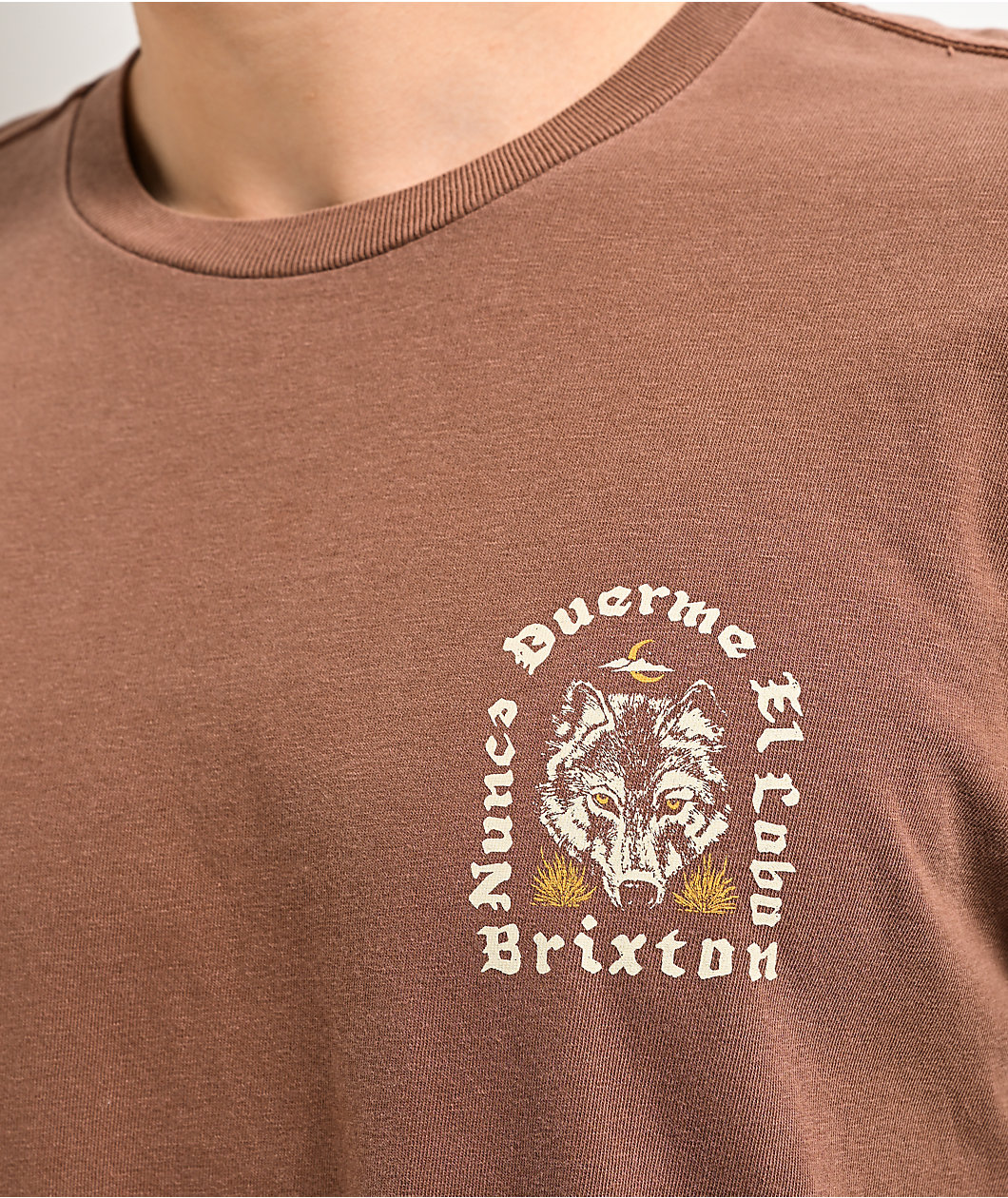 Brixton Gorge Brown Wash T-Shirt