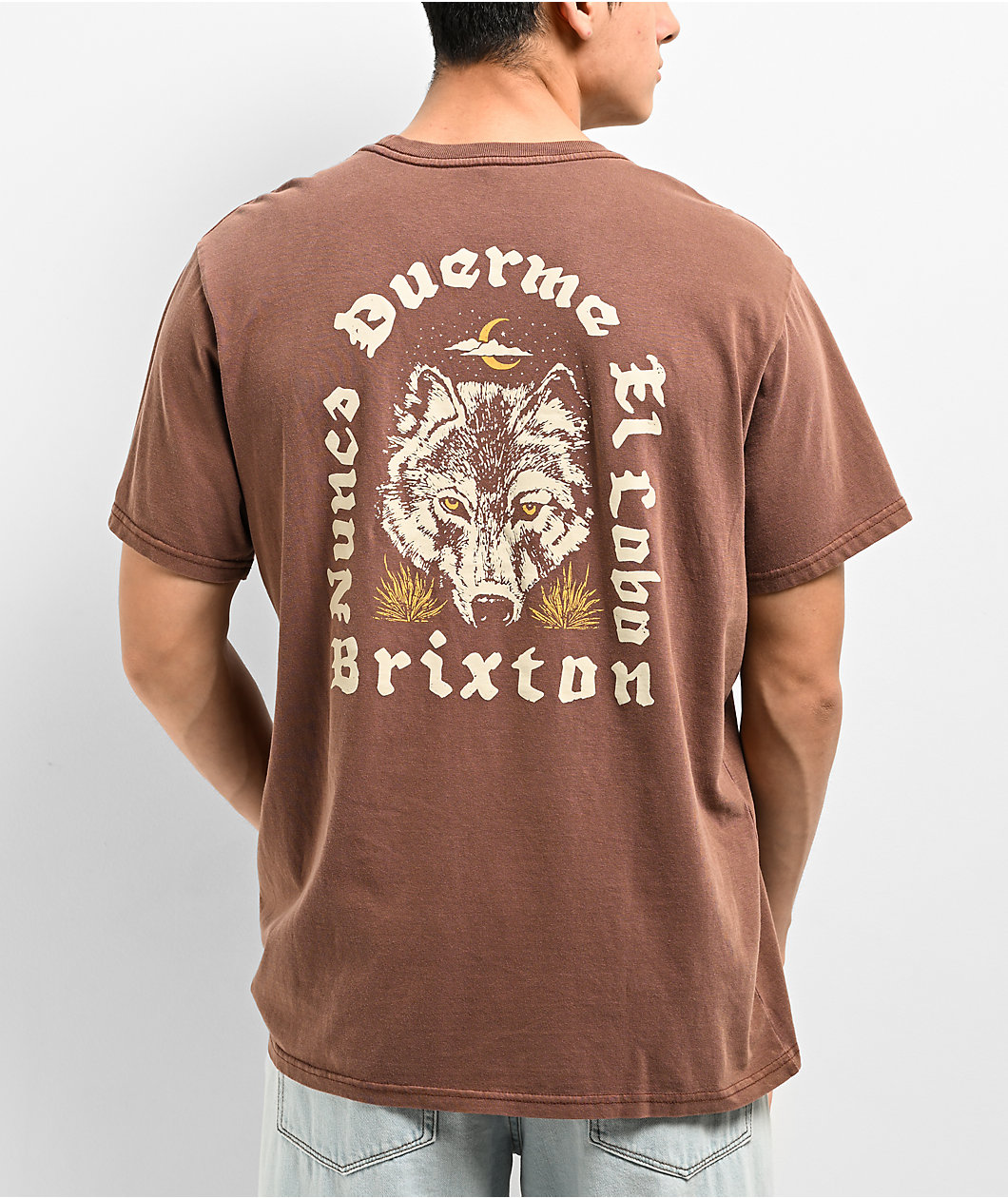 Brixton Gorge Brown Wash T-Shirt