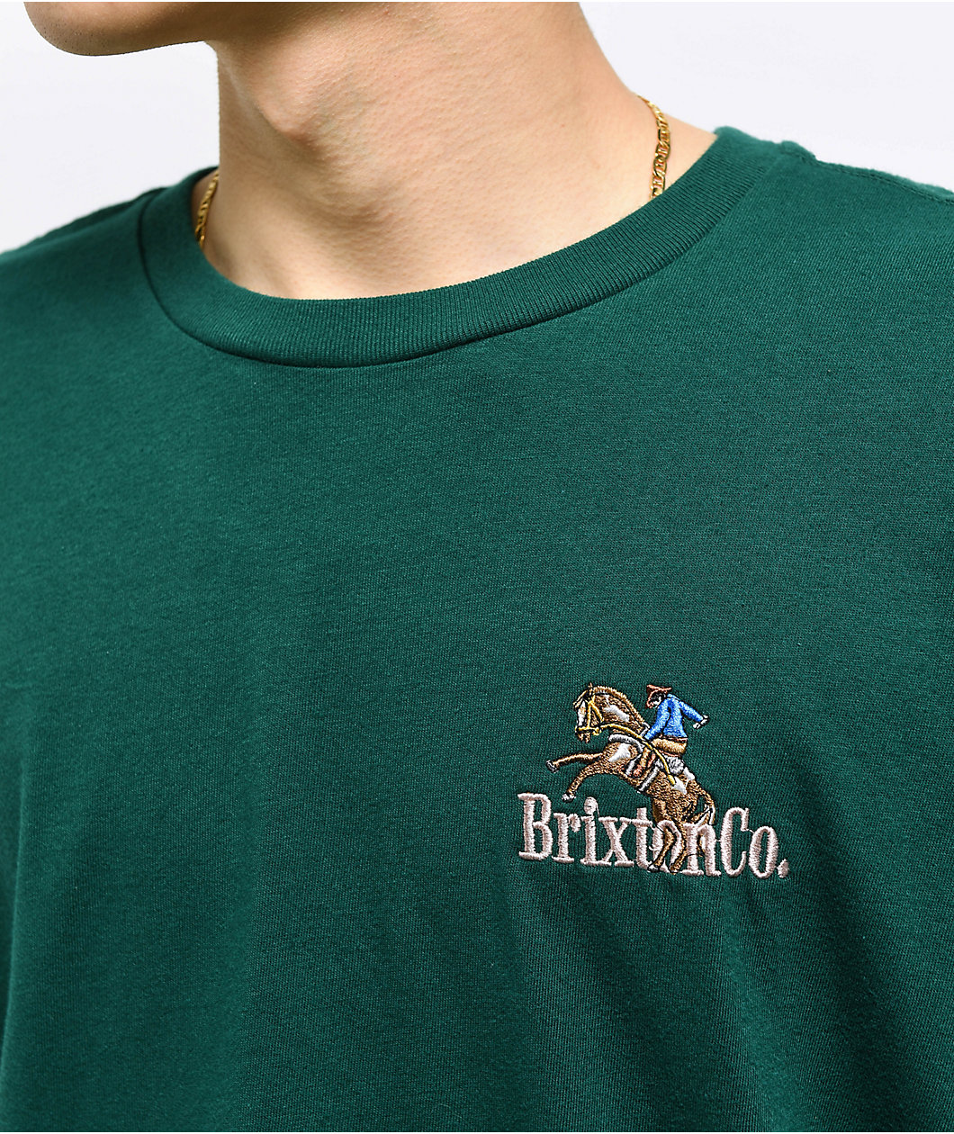 Brixton Inwood Deep Emerald T-Shirt