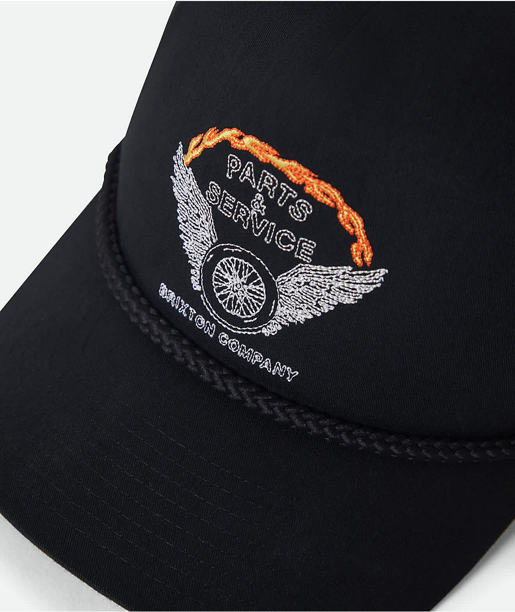 Brixton Leeway Black Trucker Hat