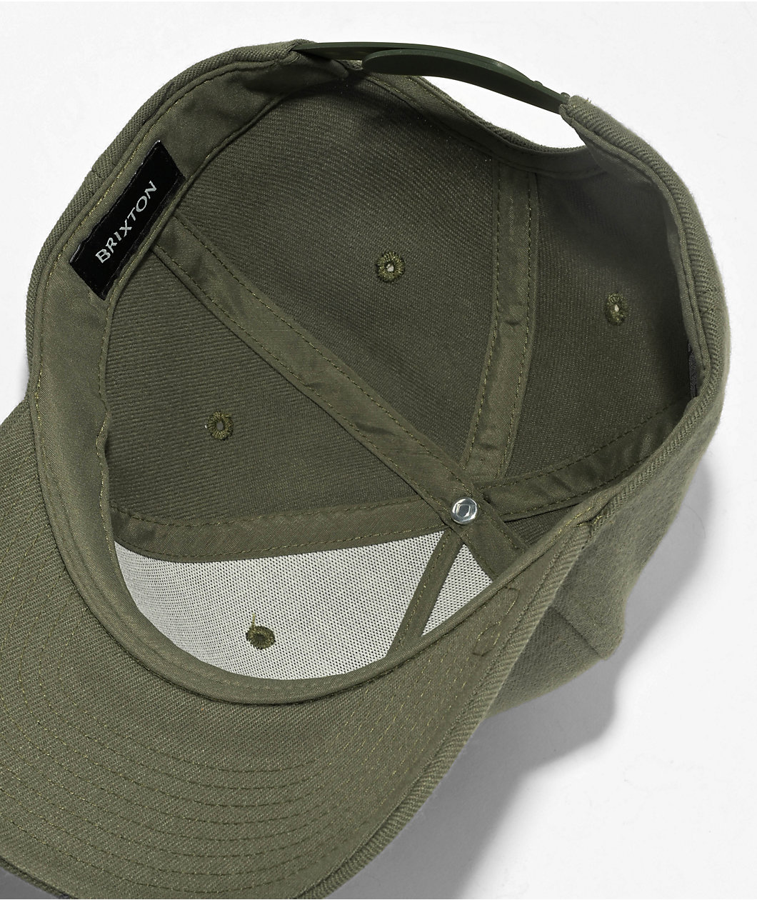 Brixton Linwood Olive Snapback Hat