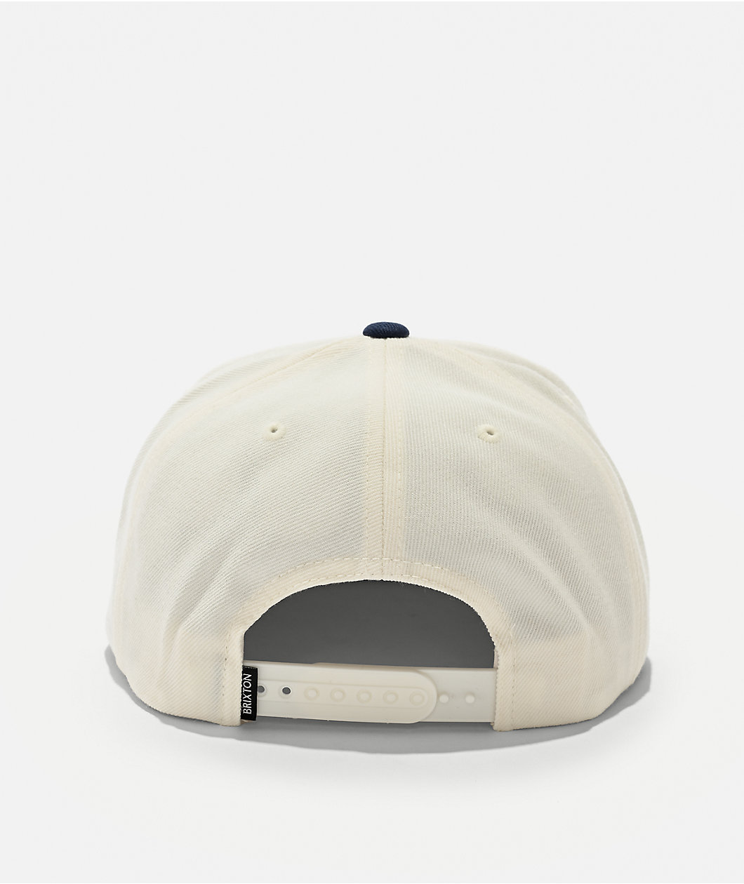 Brixton Oath III Off White & Midnight Blue Snapback Hat