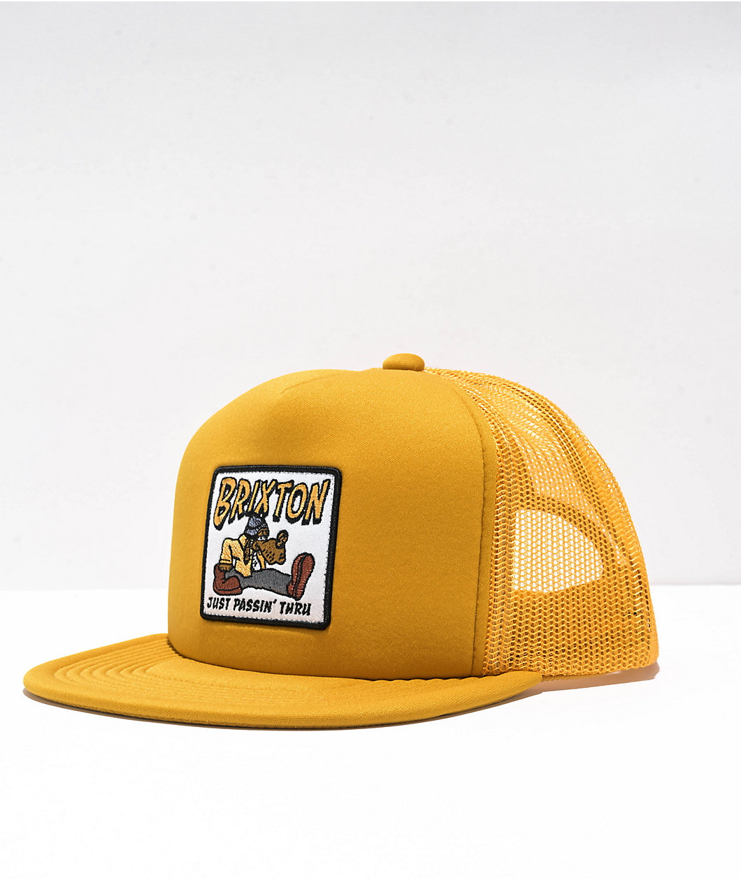 Brixton Passin' Thru Yellow Trucker Hat