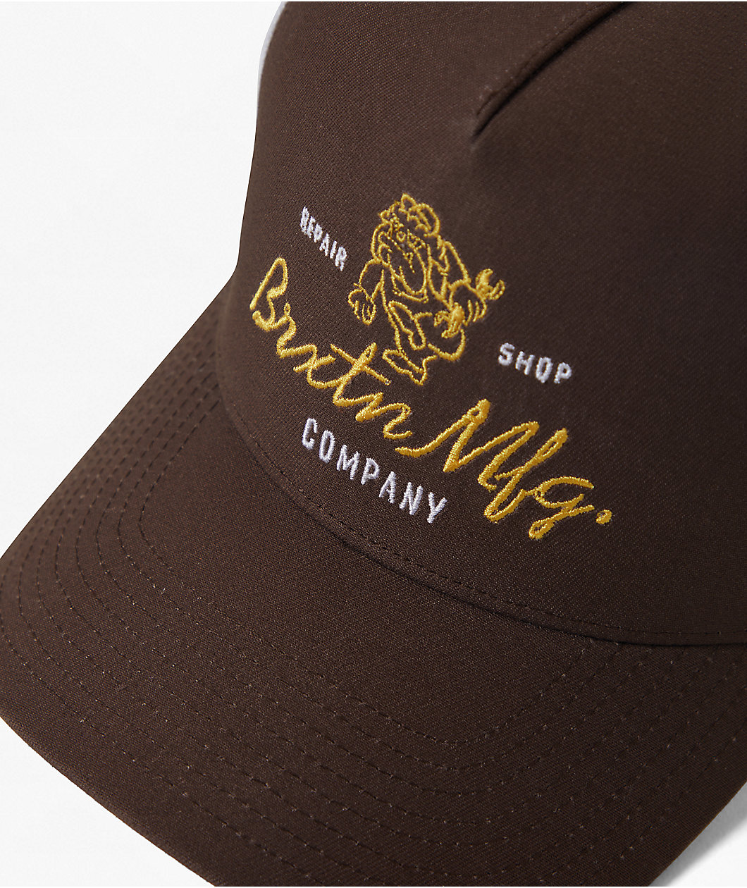 Brixton Tolman Brown & White Trucker Hat