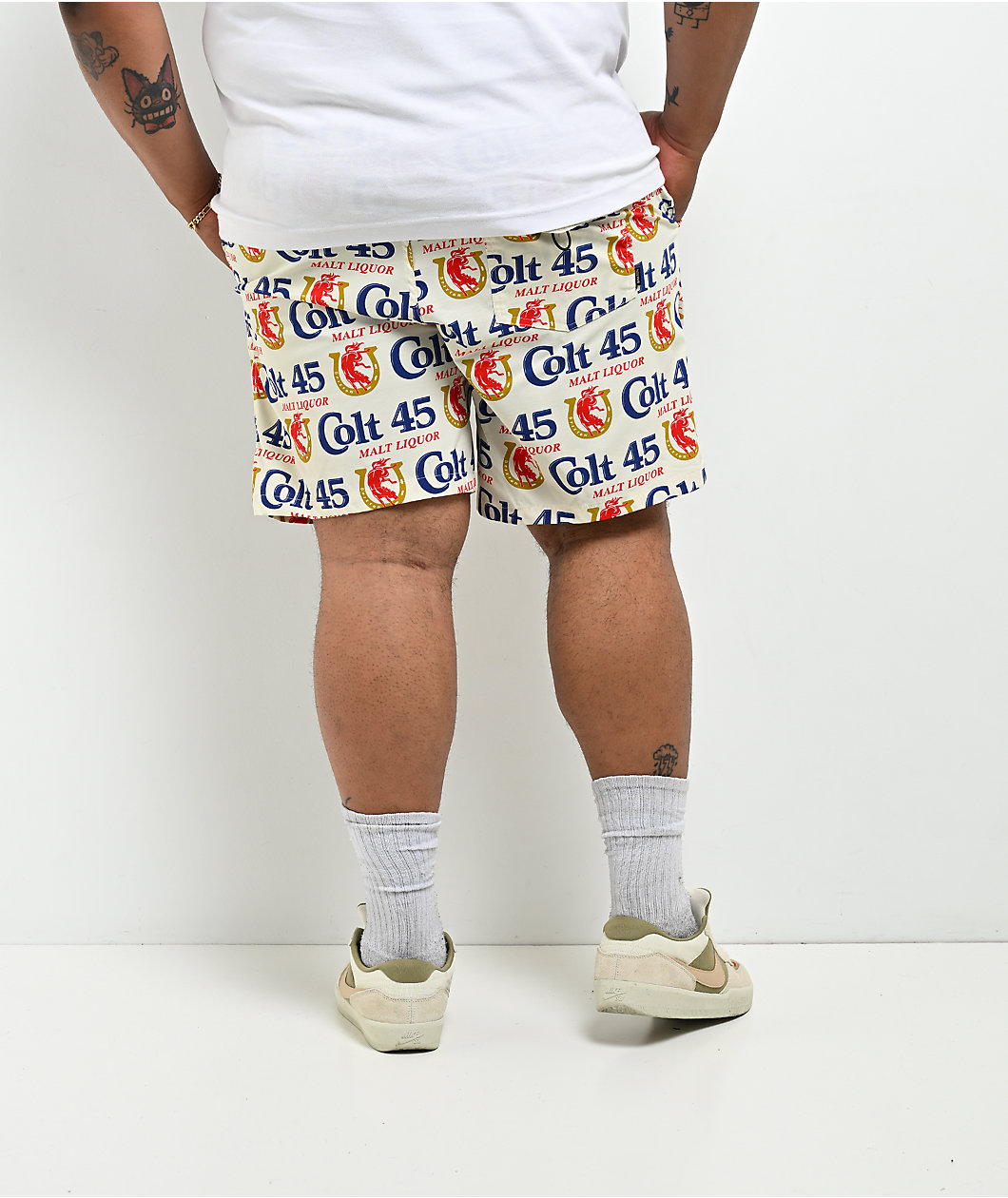 Brixton x Colt 45 Everyday Hybrid Ivory Shorts