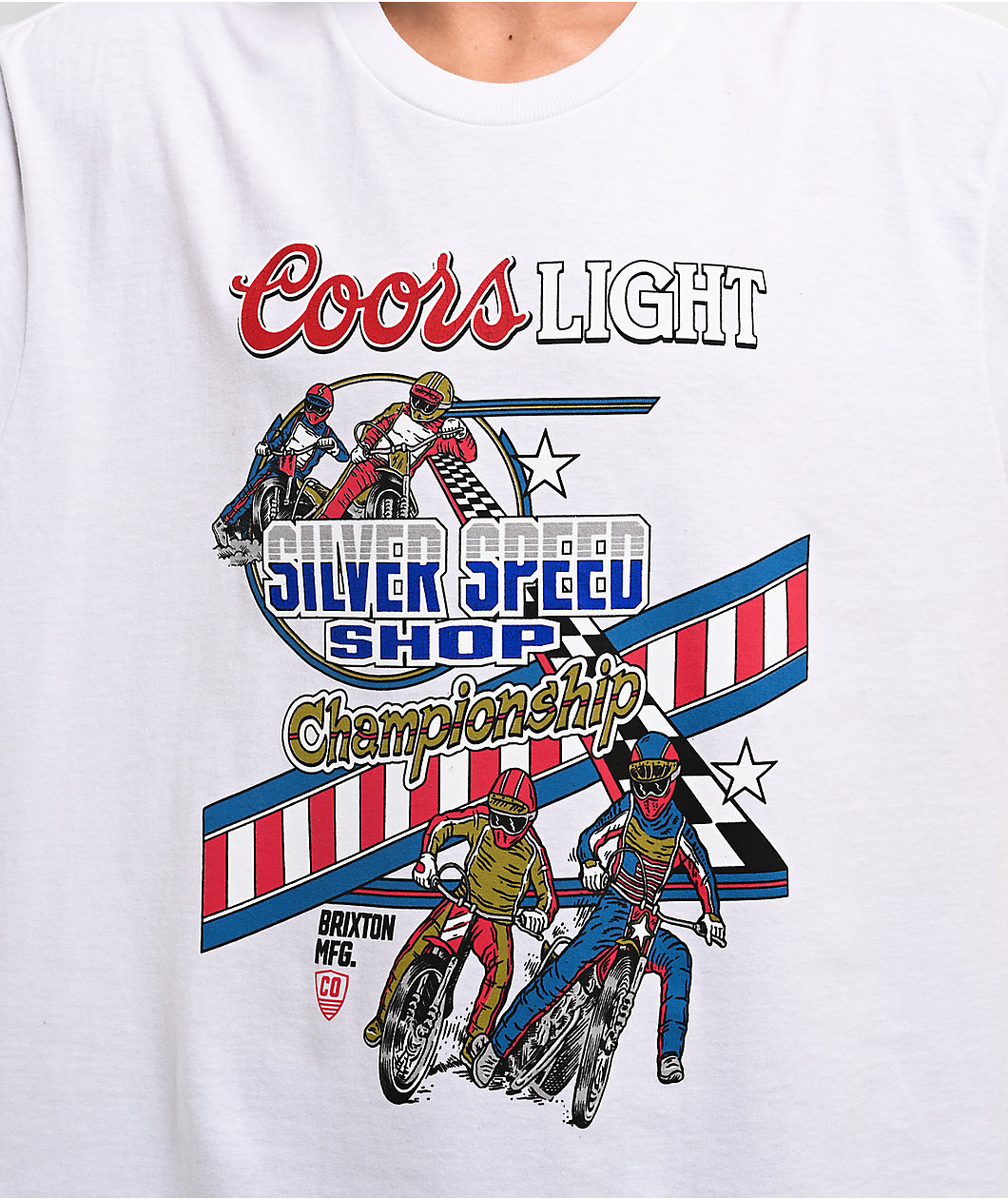 Brixton x Coors Berm White T-Shirt