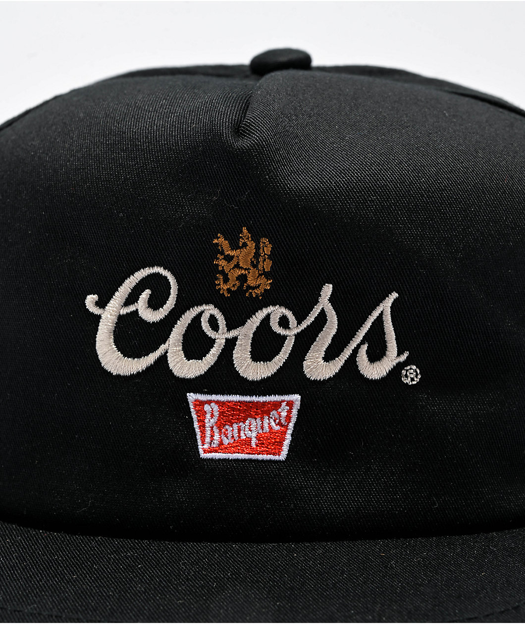 Brixton x Coors Griffen Black Snapback Hat 