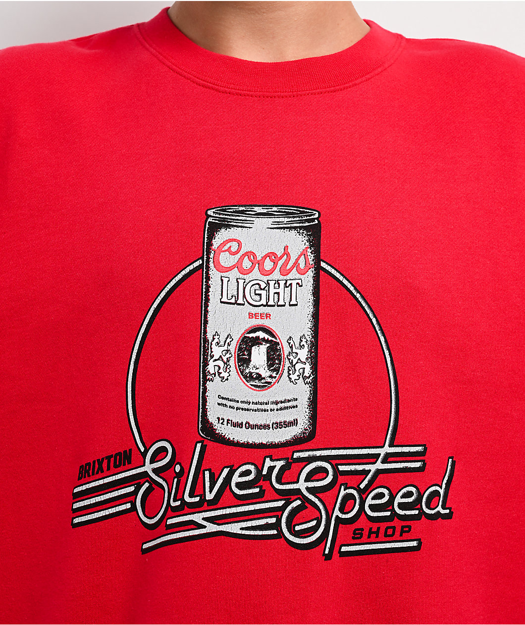 Brixton x Coors Red Crewneck Sweatshirt