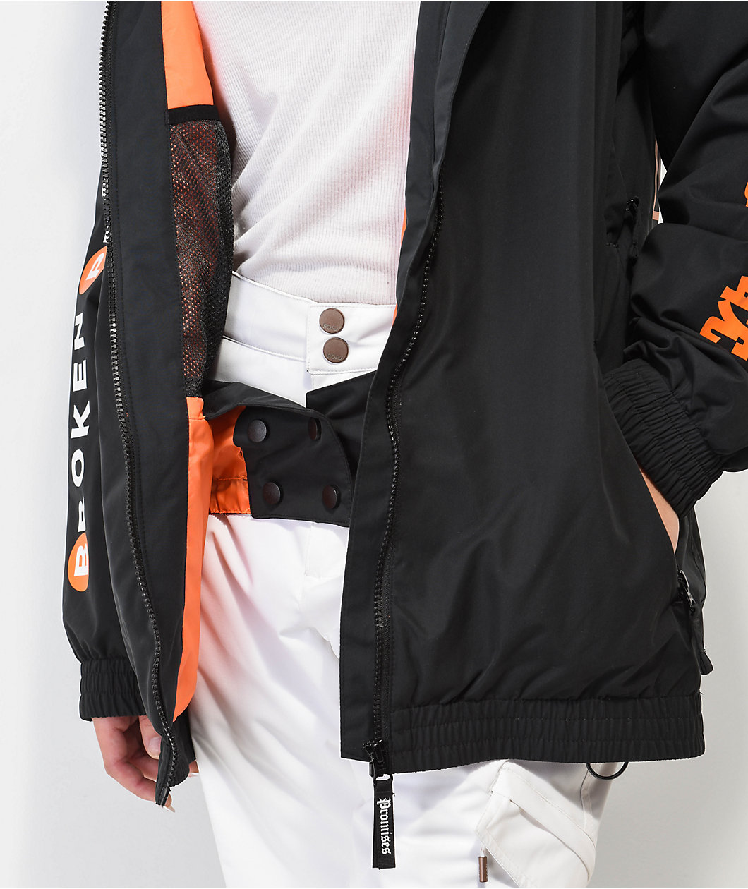 Broken Promises Addiction Black Snow Jacket