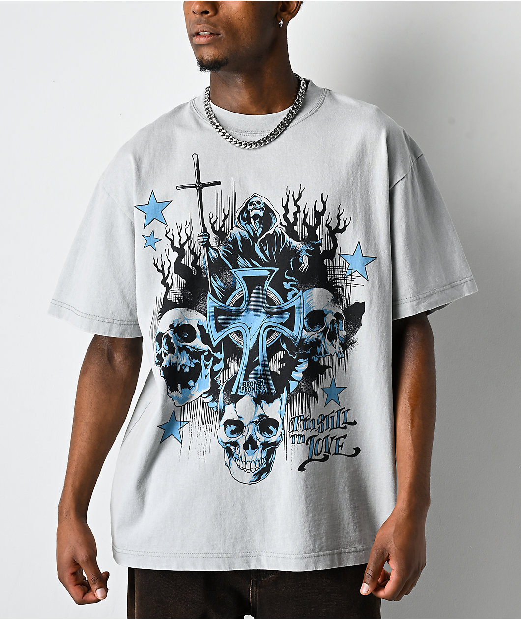 Broken Promises After Life Grey T-Shirt