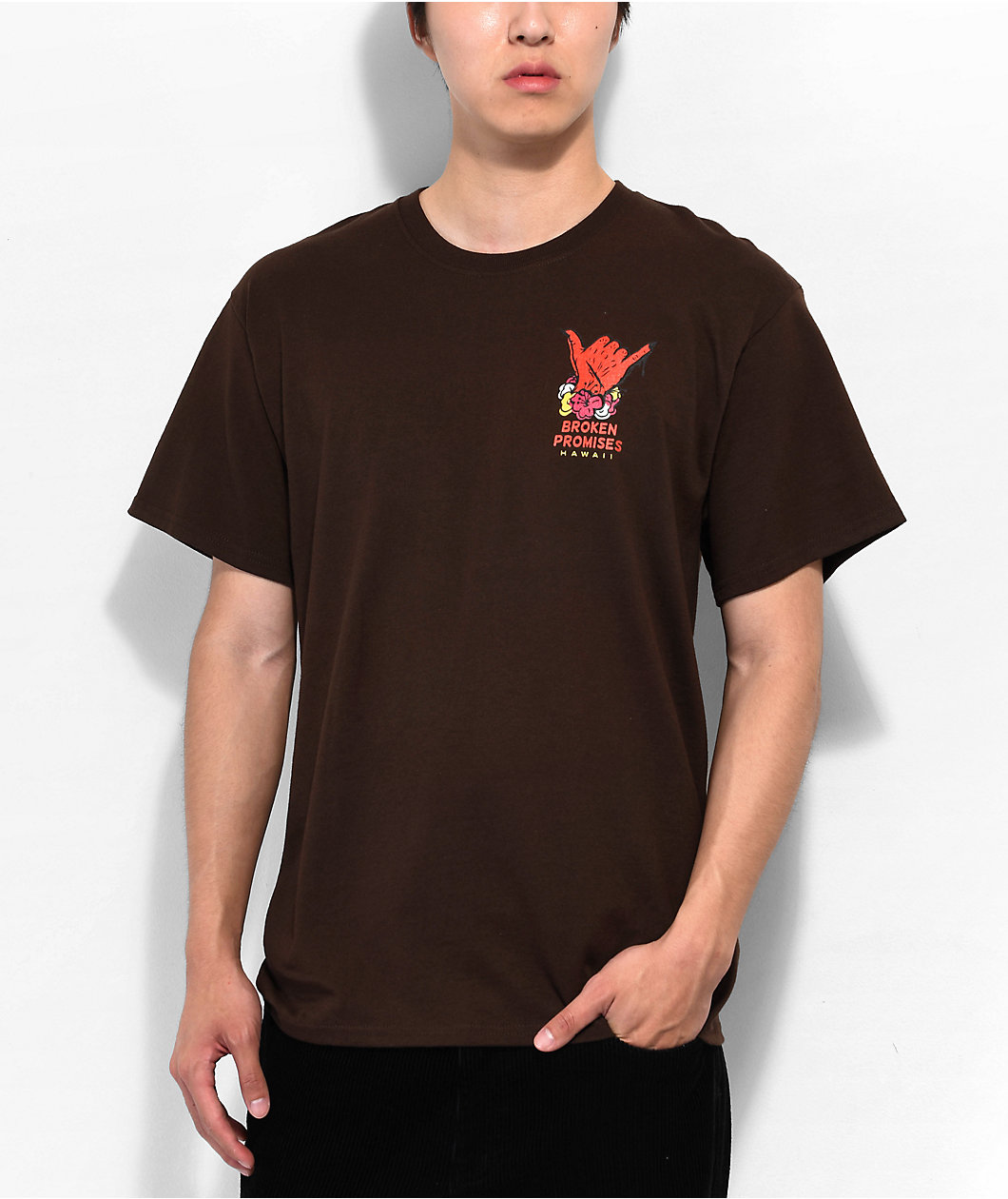 Broken Promises Aloha From Hell Brown T-Shirt