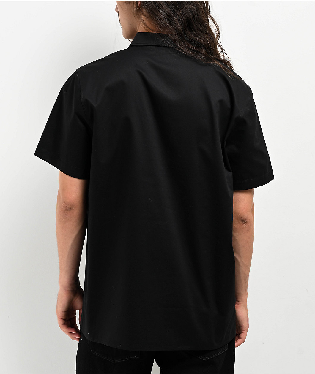 Broken Promises Antonym Black Button Up Shirt