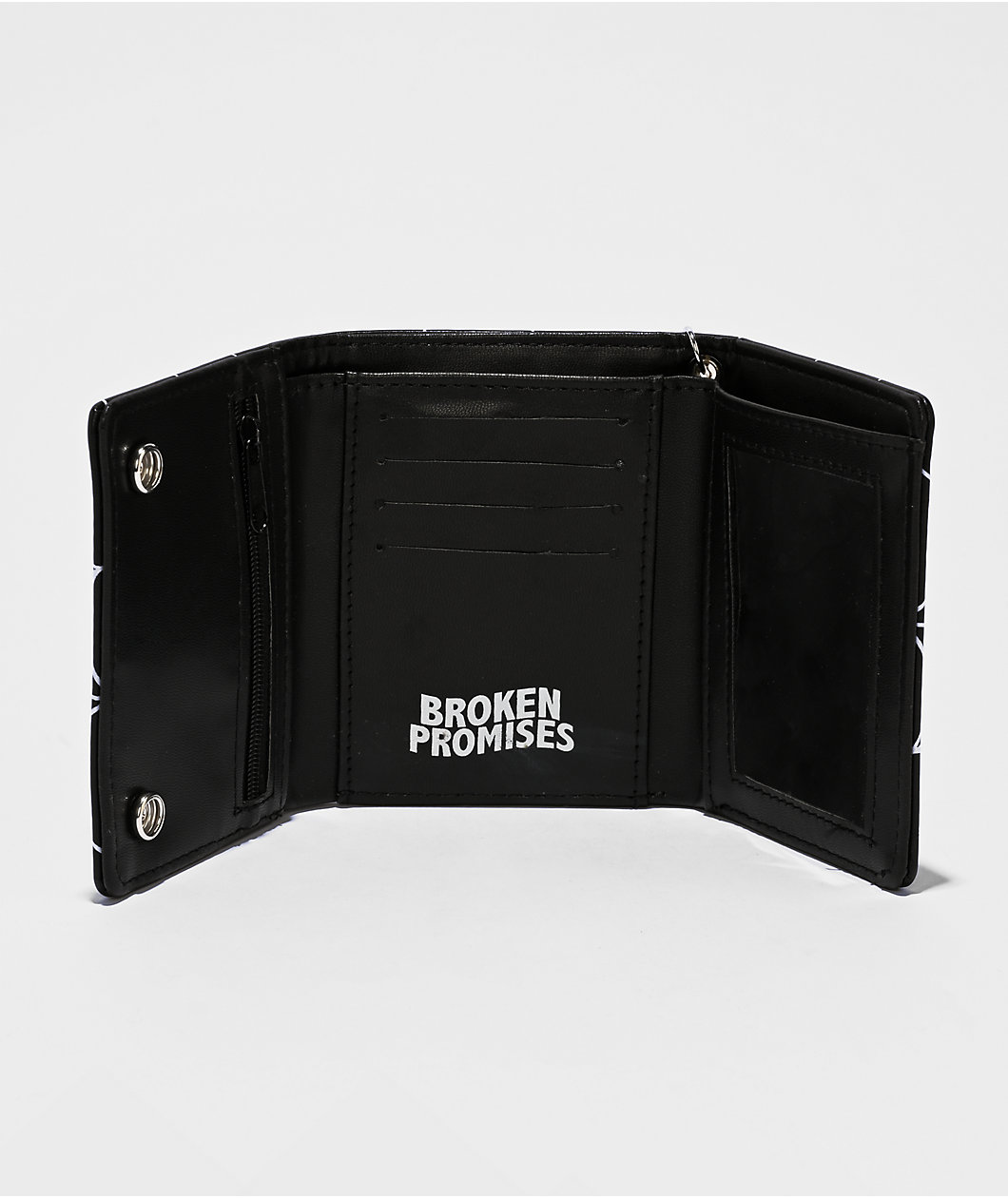 Broken Promises Arachnid Black Chain Wallet