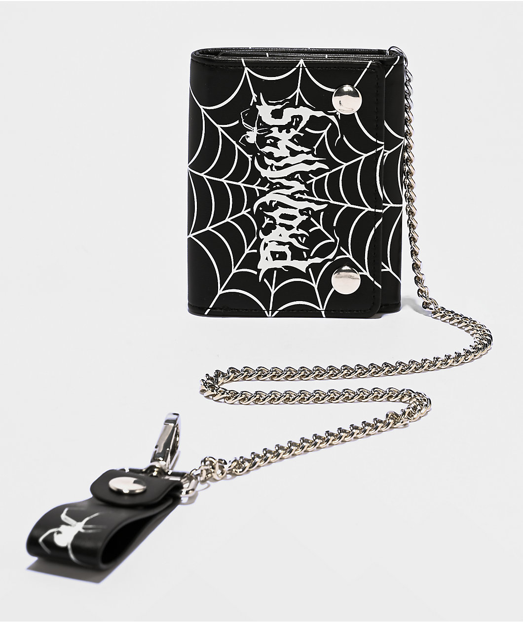 Broken Promises Arachnid Black Chain Wallet