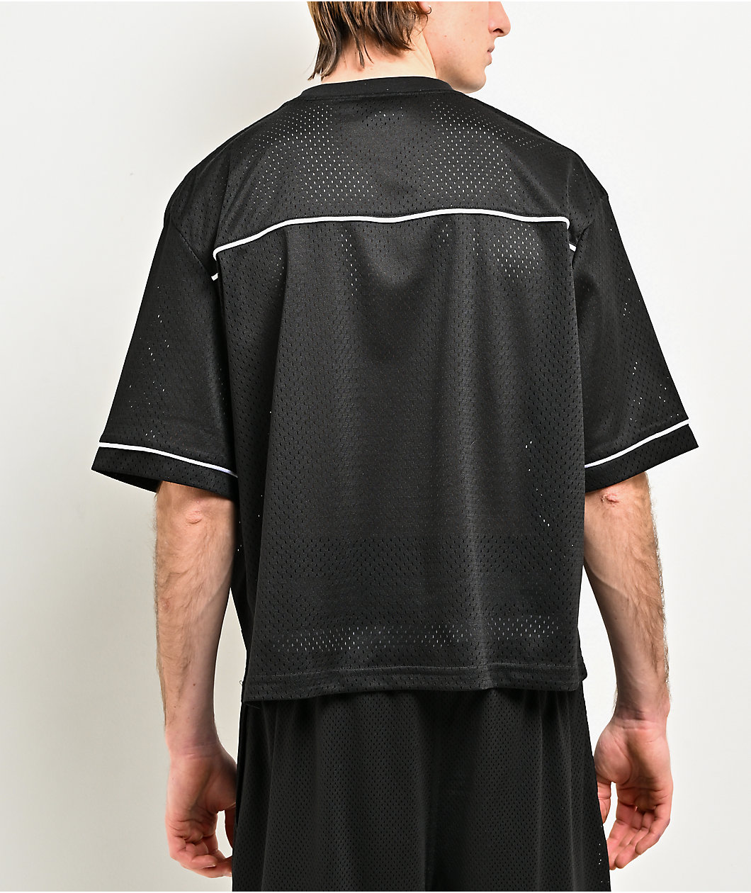 Broken Promises Arachnid Black Mesh Crop Jersey