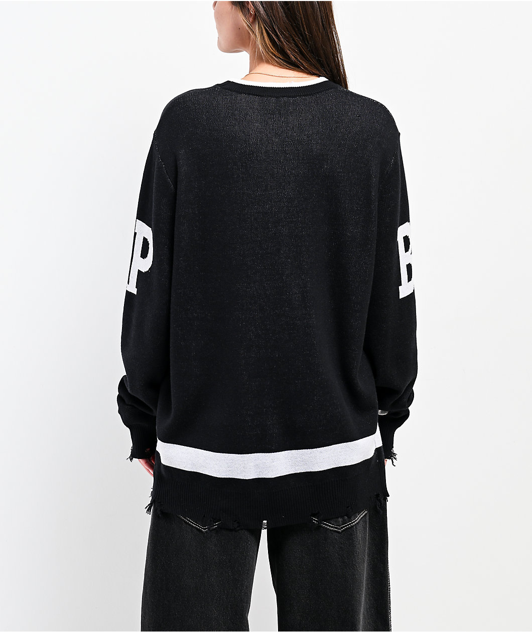 Broken Promises Arachnid Black Sweater