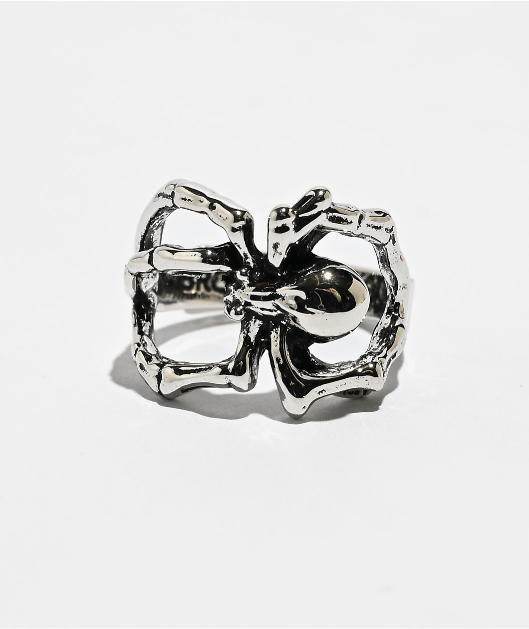Broken Promises Arachnid Silver Ring