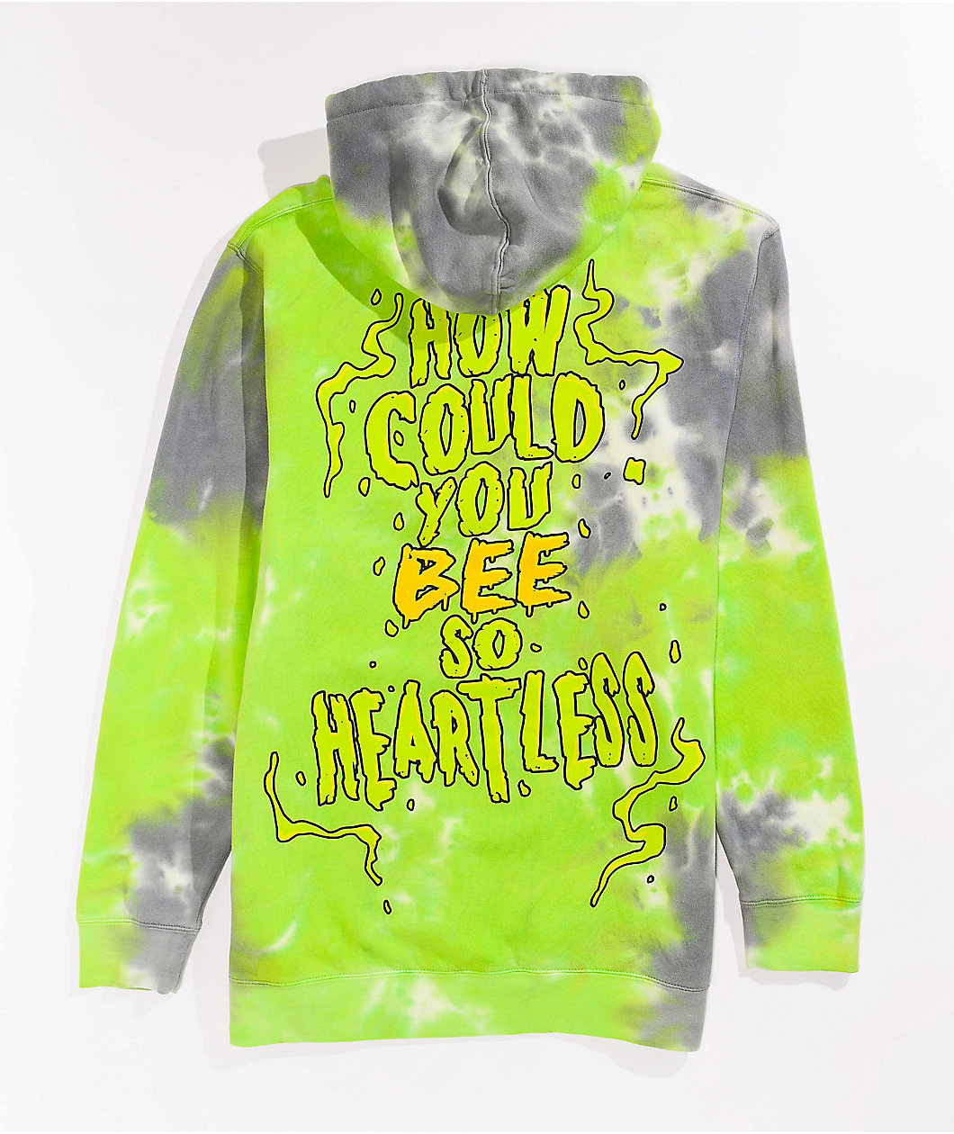Broken Promises Beehive Green Dye Hoodie