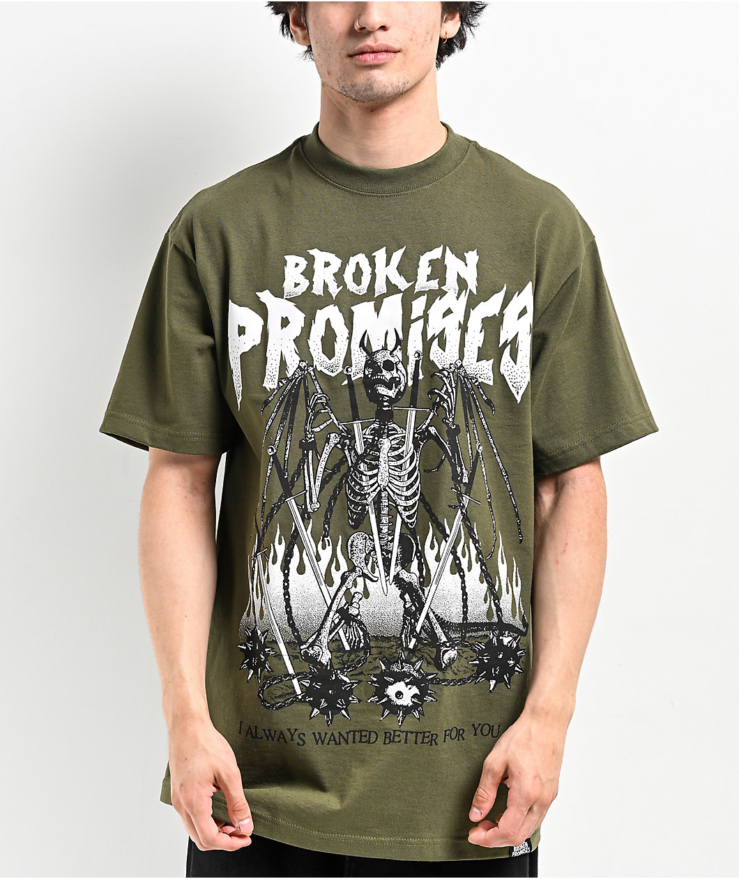 Broken Promises Better For You Green T-Shirt