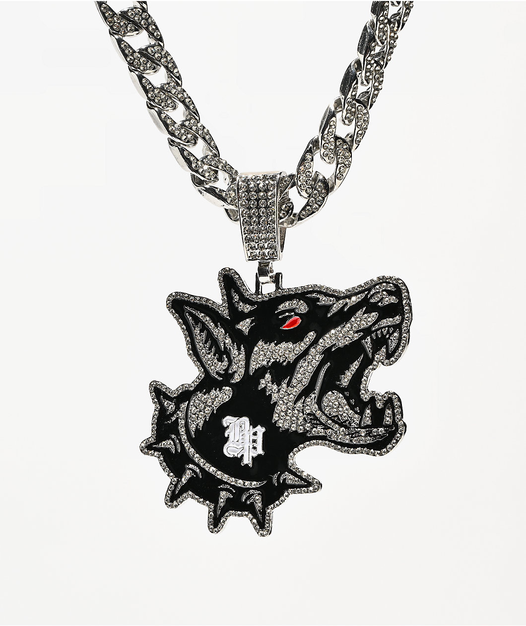 Broken Promises Big Bark 20" Silver Miami Cuban Necklace