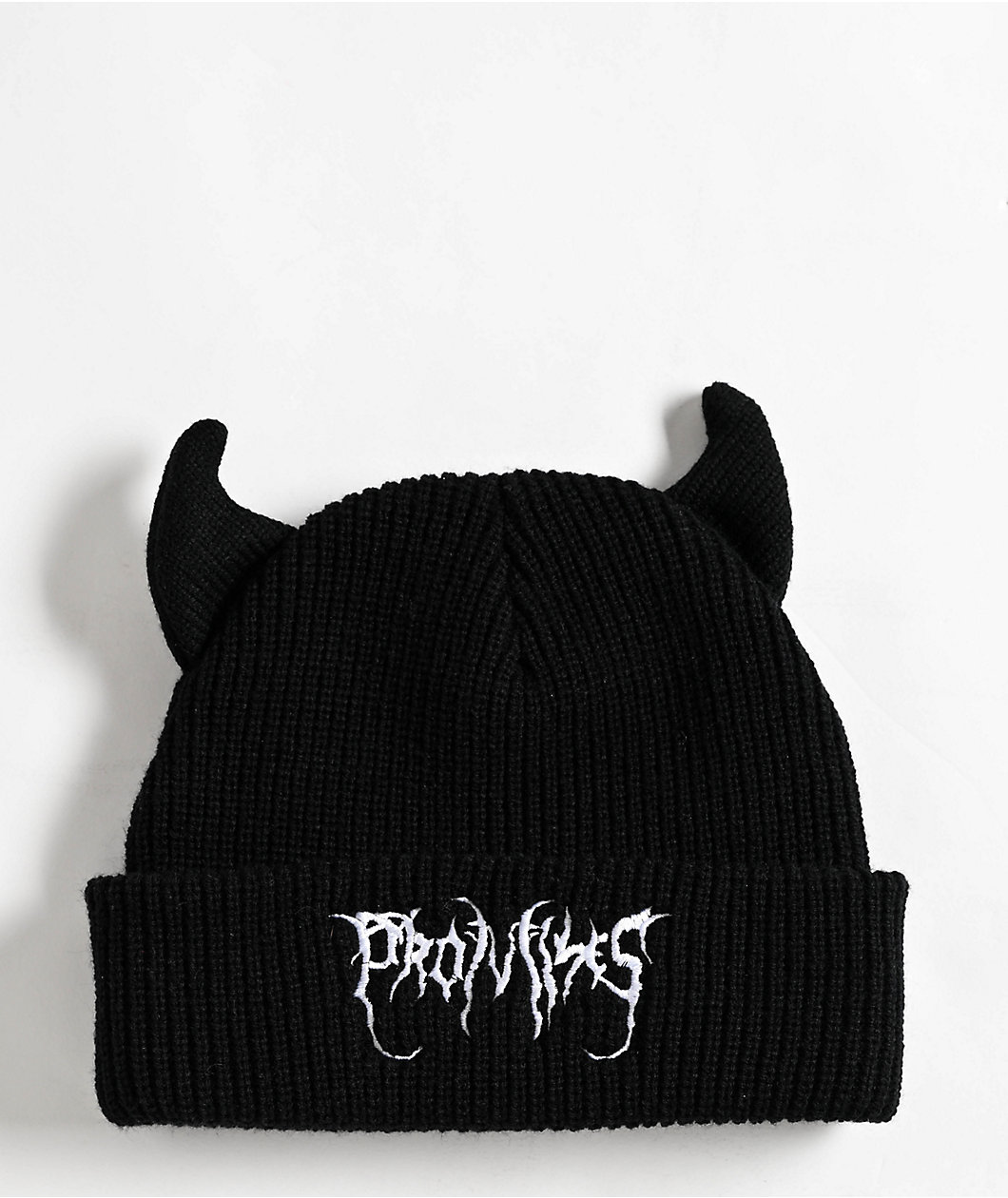 Broken Promises Black Horn Beanie