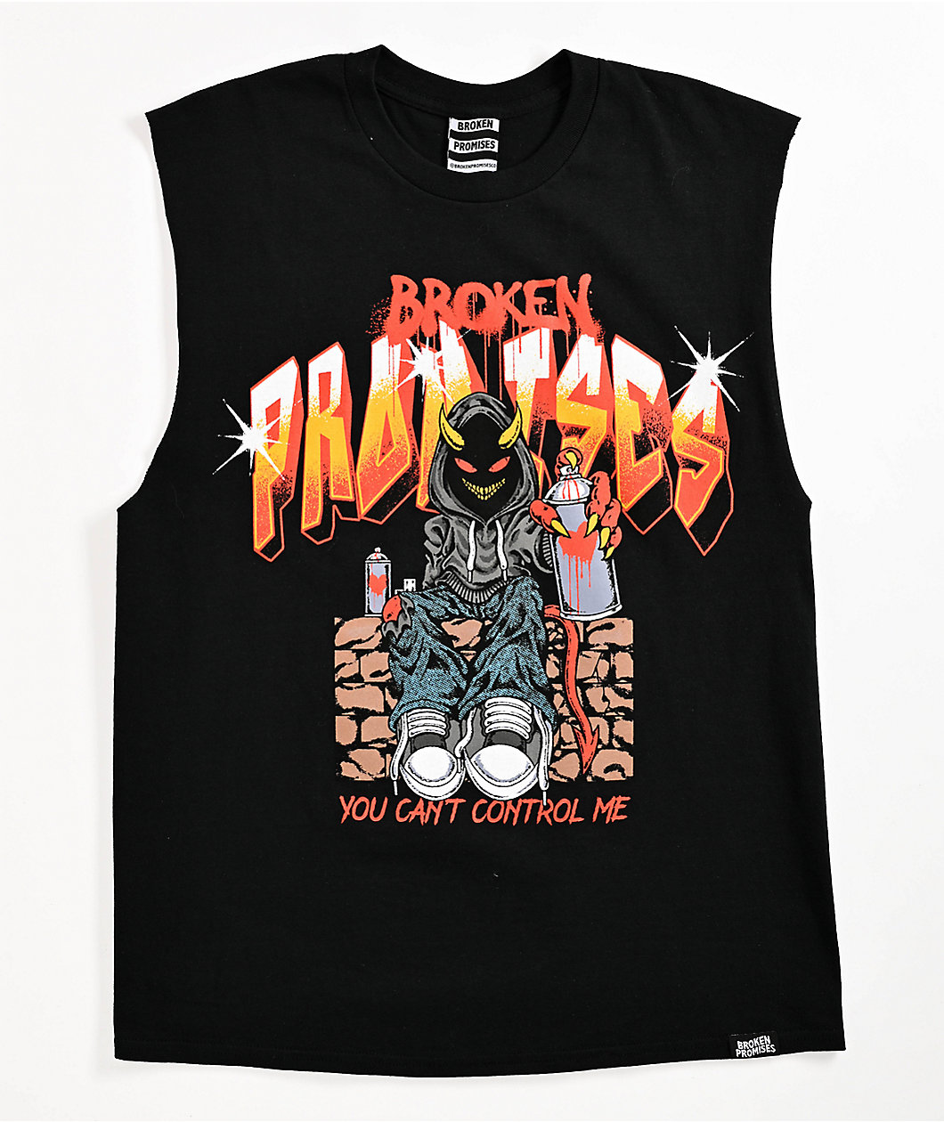 Broken Promises Book Black Tank Top