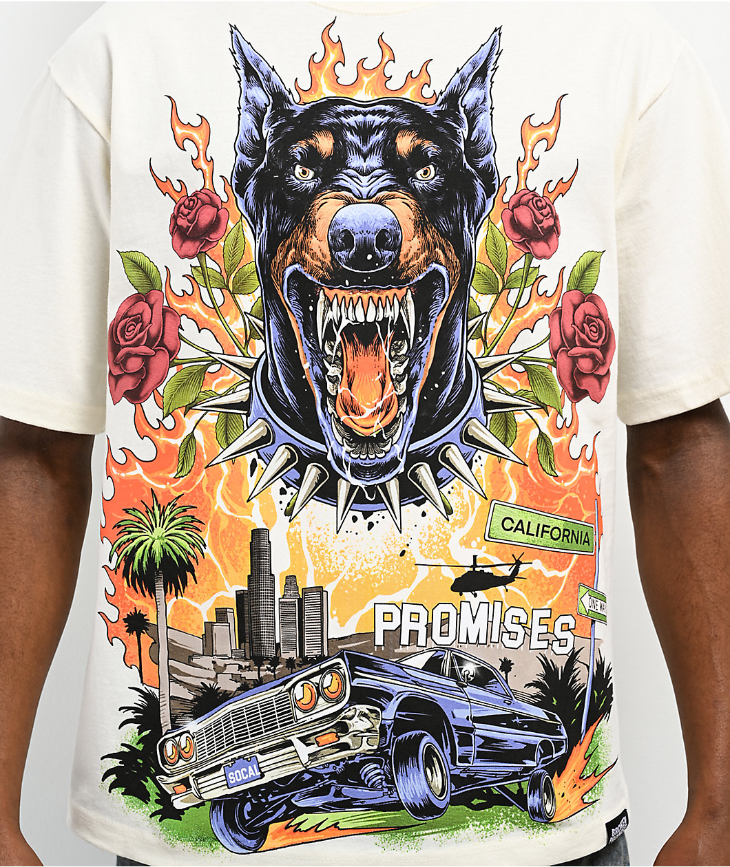 Broken Promises California La La Land Cream T-Shirt