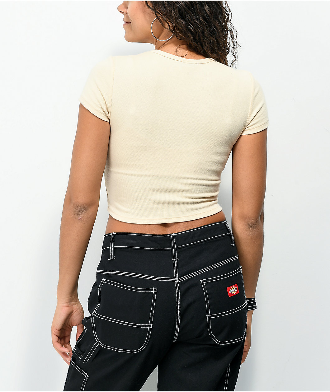 Broken Promises Catch Feelings Cream Crop T-Shirt