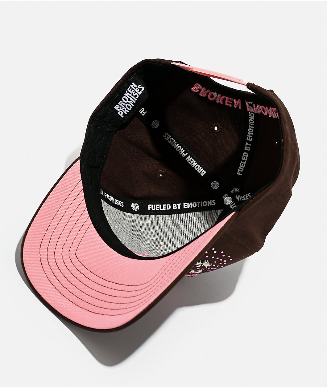 Broken Promises Charmed Brown Snapback Hat