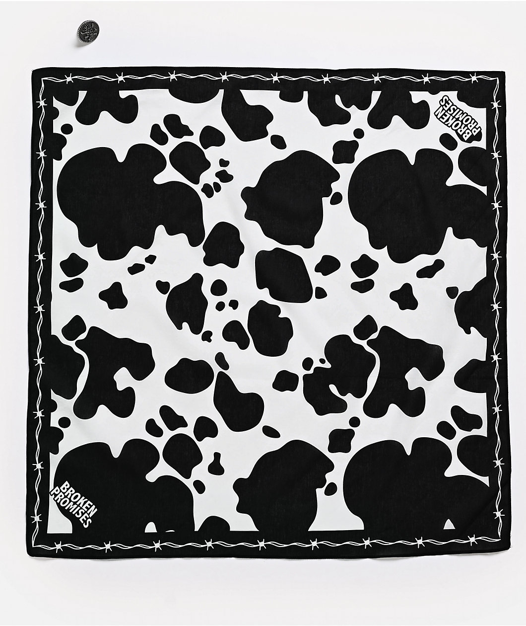 Broken Promises Chivalry Black & White Bandana Necklace