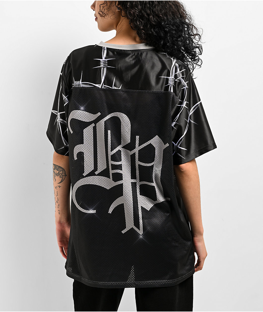 Broken Promises Chromeface Black Mesh Jersey