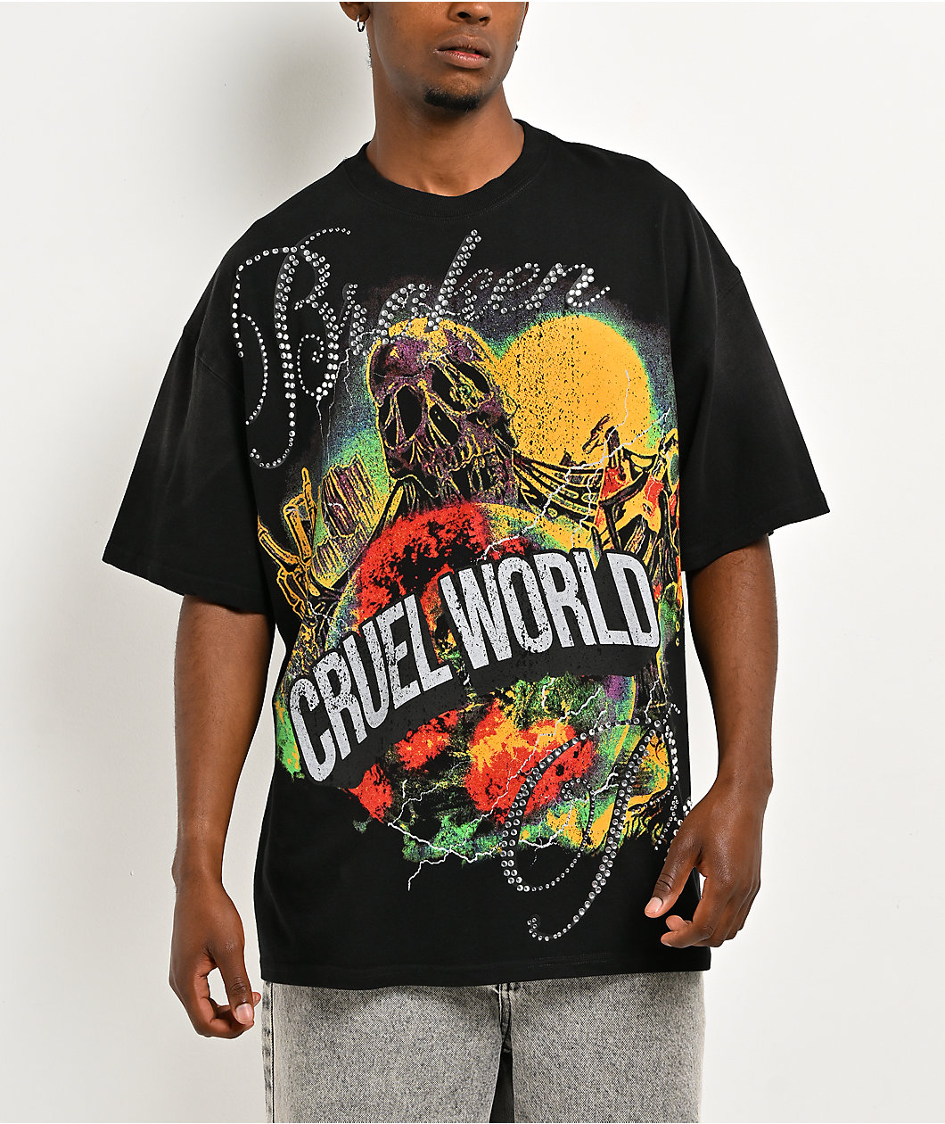 Broken Promises Cruel World Black T-Shirt