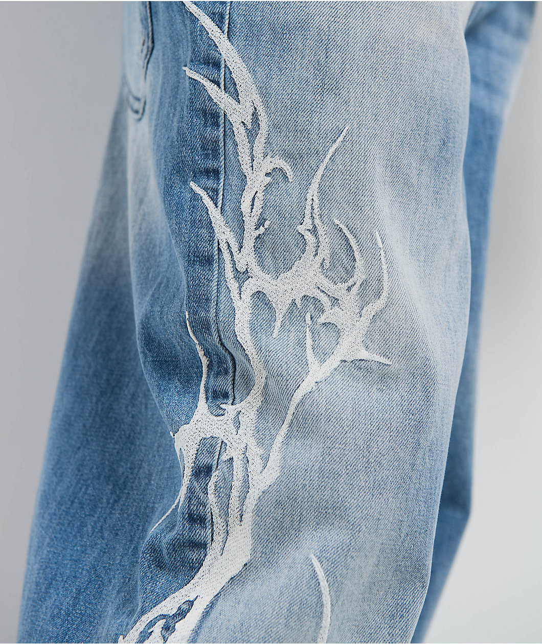 Broken Promises CyberSig Blue Wash Baggy Jeans
