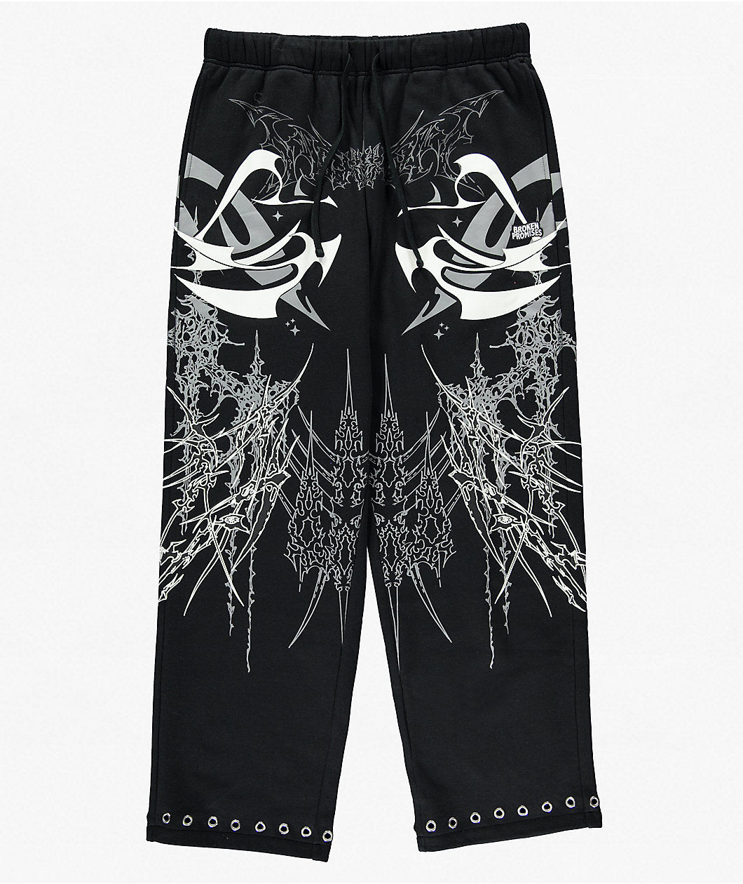 Broken Promises Cybercore Black Sweatpants