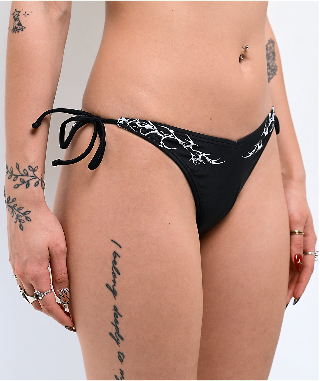 Broken Promises Cybersigilism High Leg Bikini Bottom