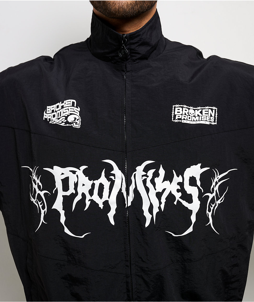 Broken Promises Cybersport Black Windbreaker Jacket
