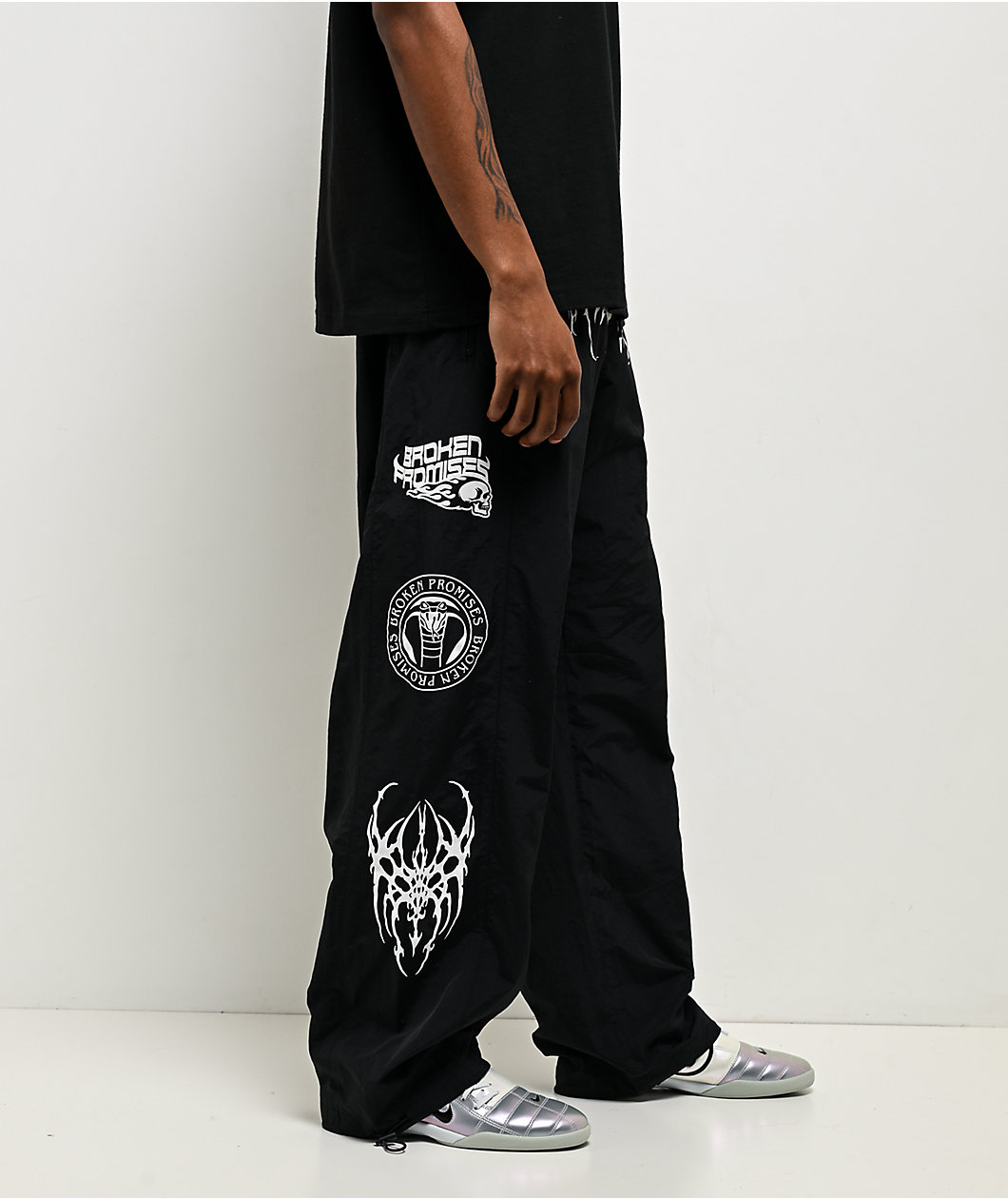 Broken Promises Cybersport Black Windbreaker Pants