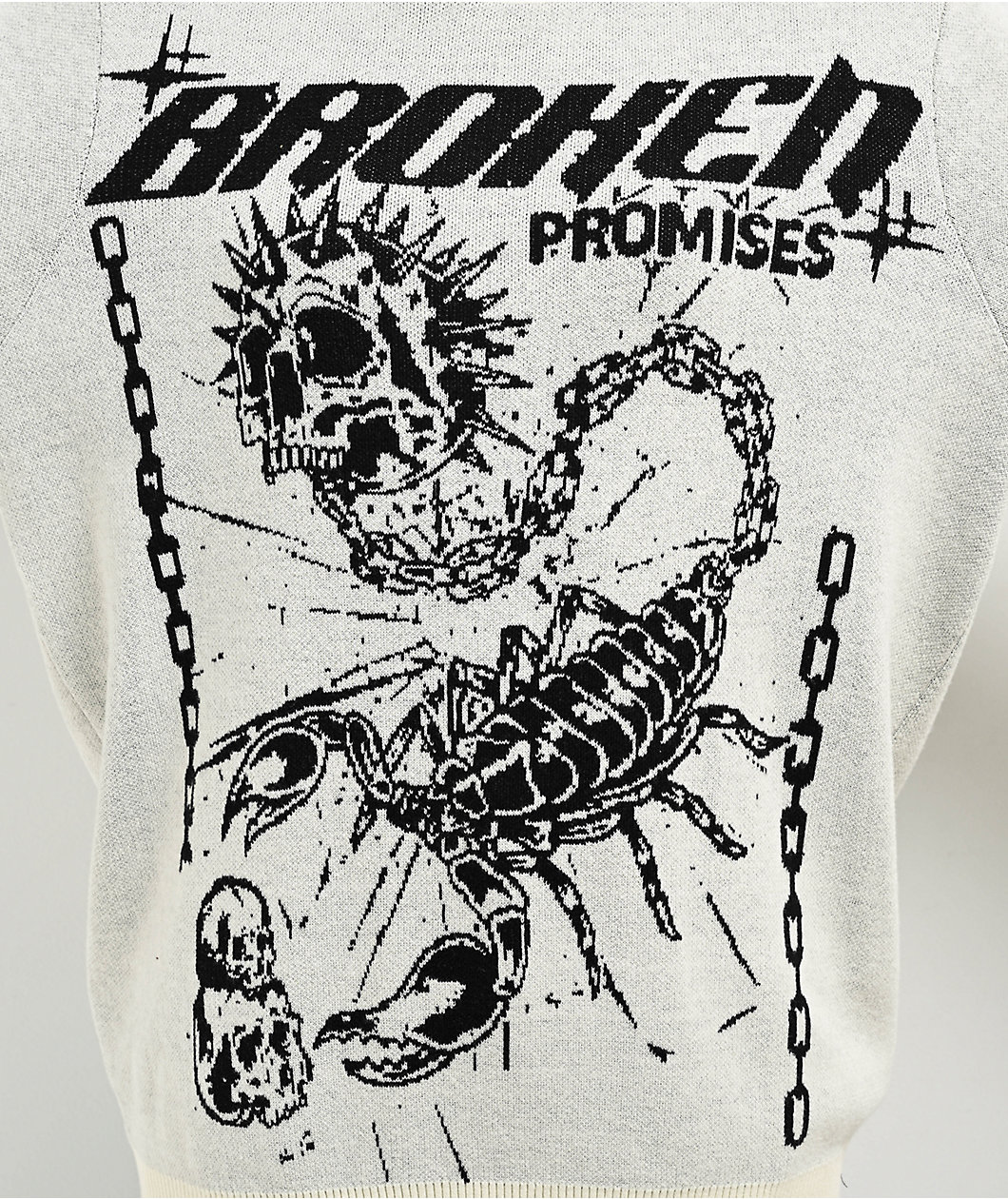 Broken Promises Deadly Stinger Cream Sweater