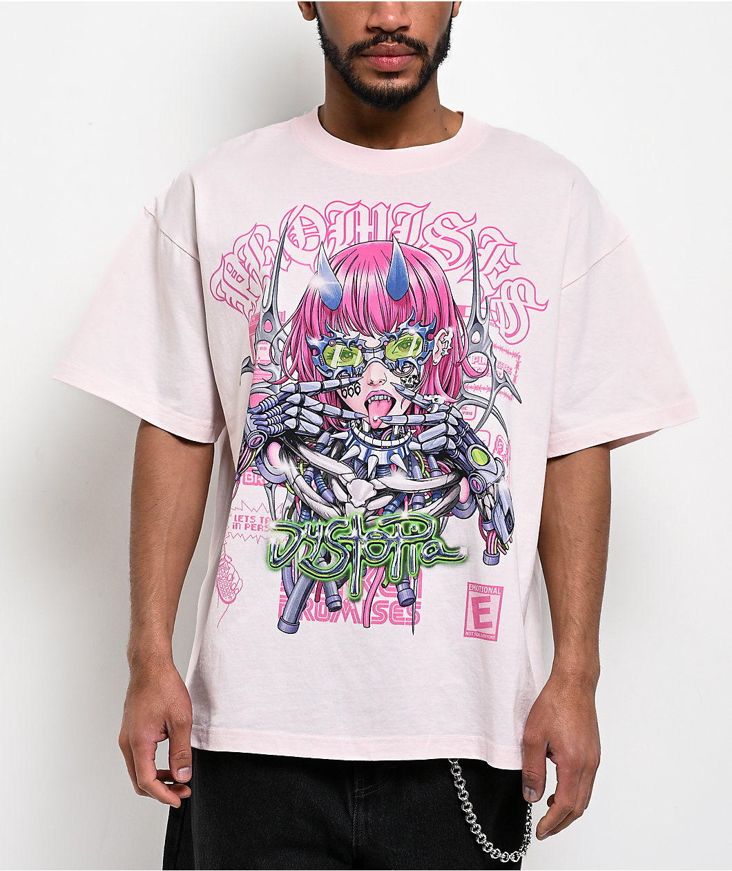Broken Promises Dystopia Pink T-Shirt