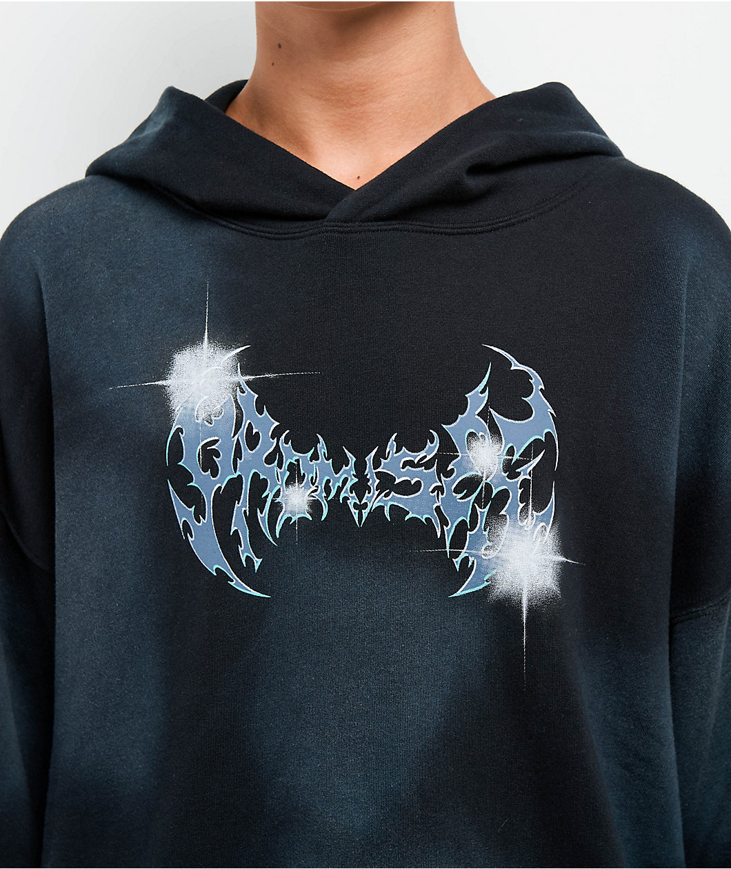 Broken Promises Embrace The Chaos Black Wash Hoodie