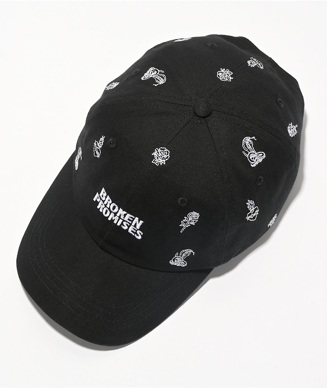 Broken Promises Fortune Black Strapback Hat