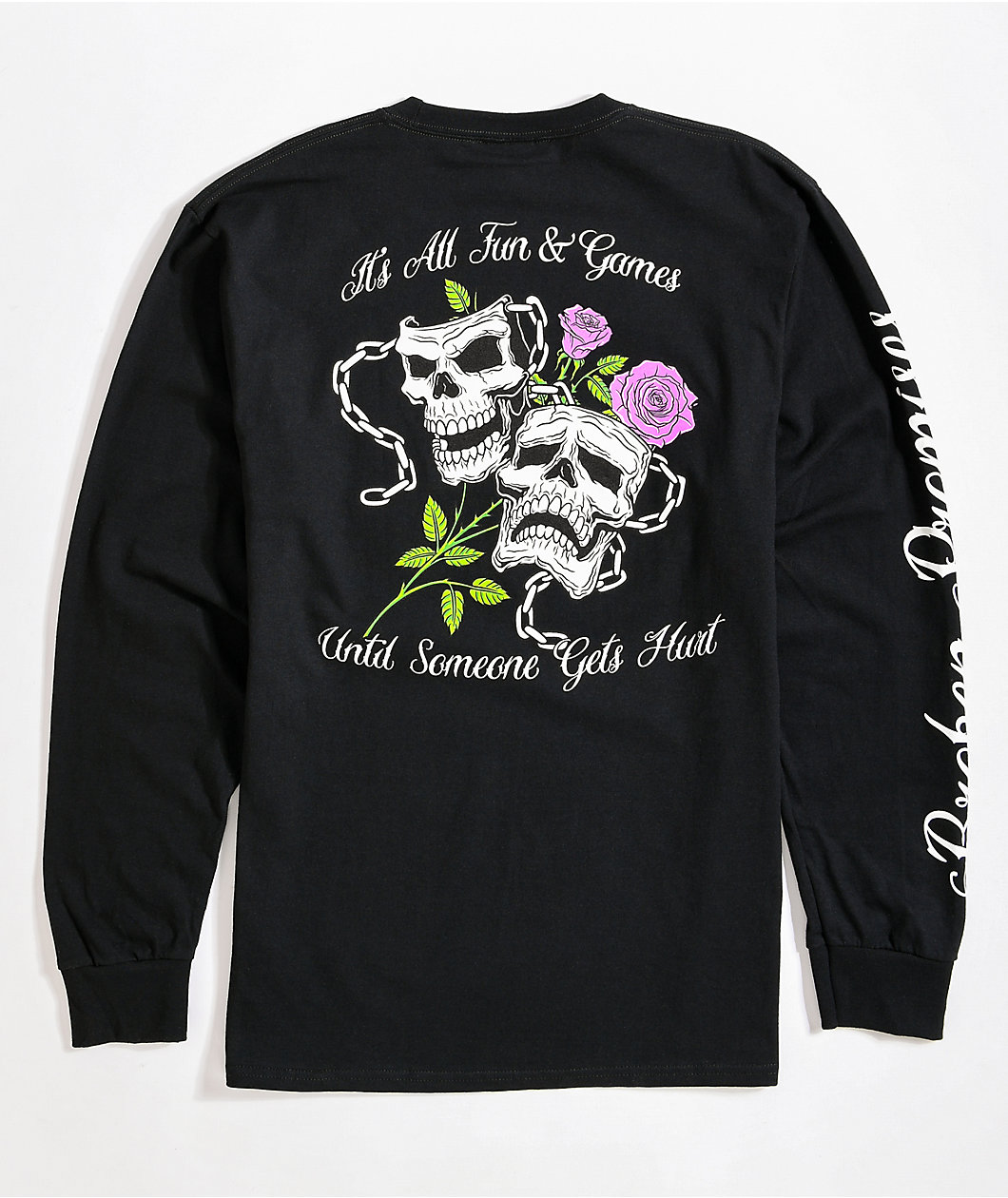 Broken Promises Fun & Games Black Long Sleeve T-Shirt
