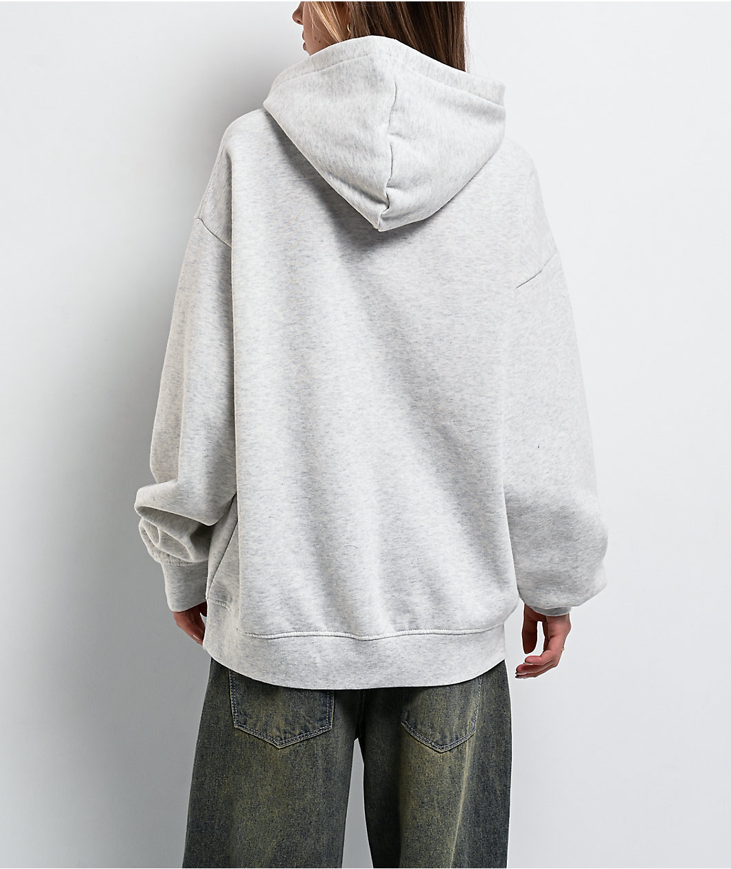 Broken Promises Get A Grip Heather Grey Hoodie