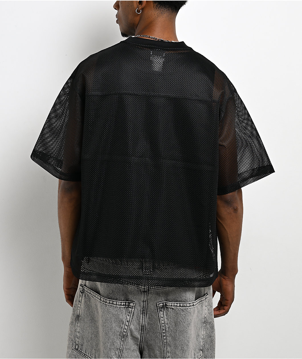 Broken Promises Graveyard Black Crop Football Jersey