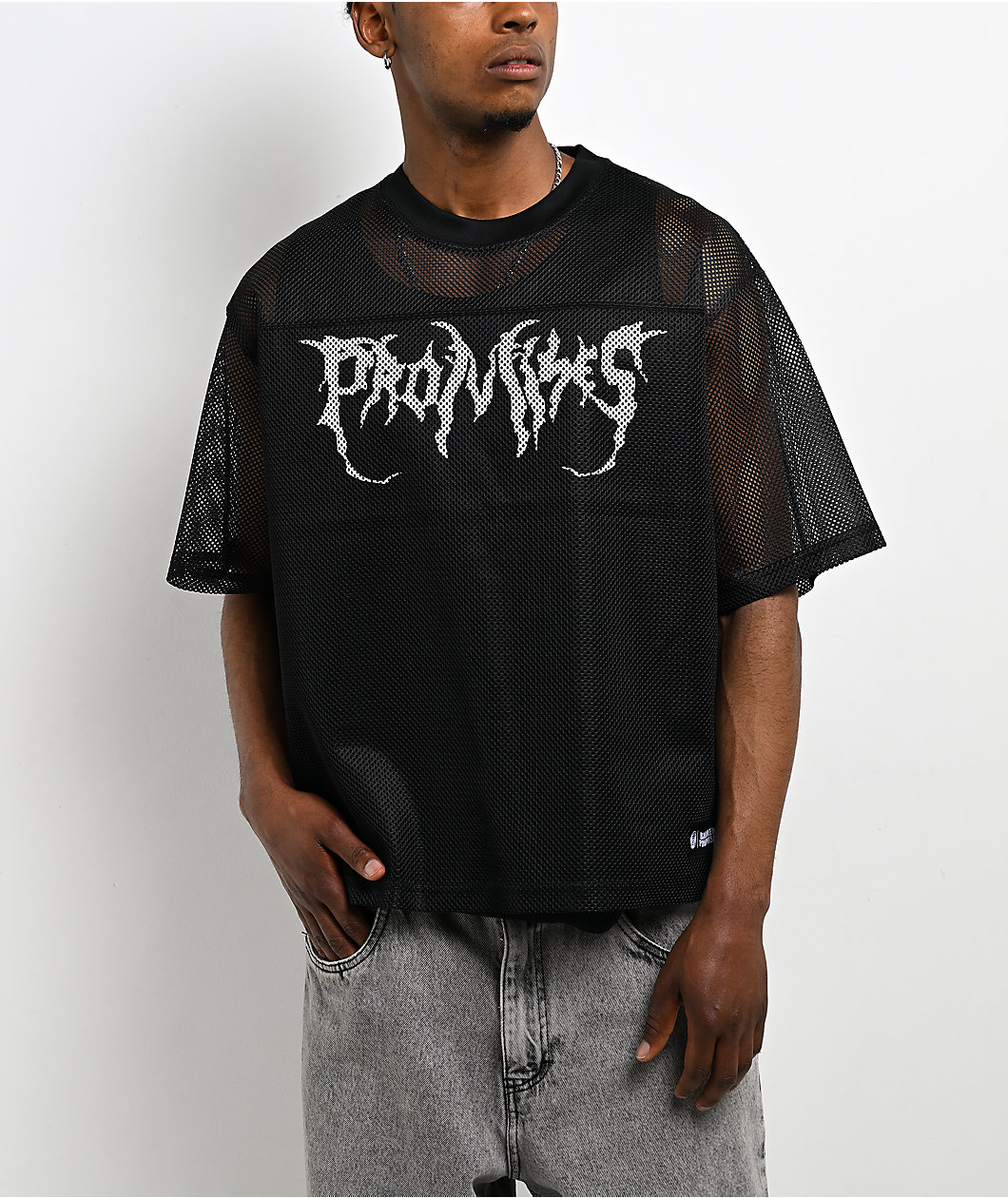 Broken Promises Graveyard Black Crop Football Jersey