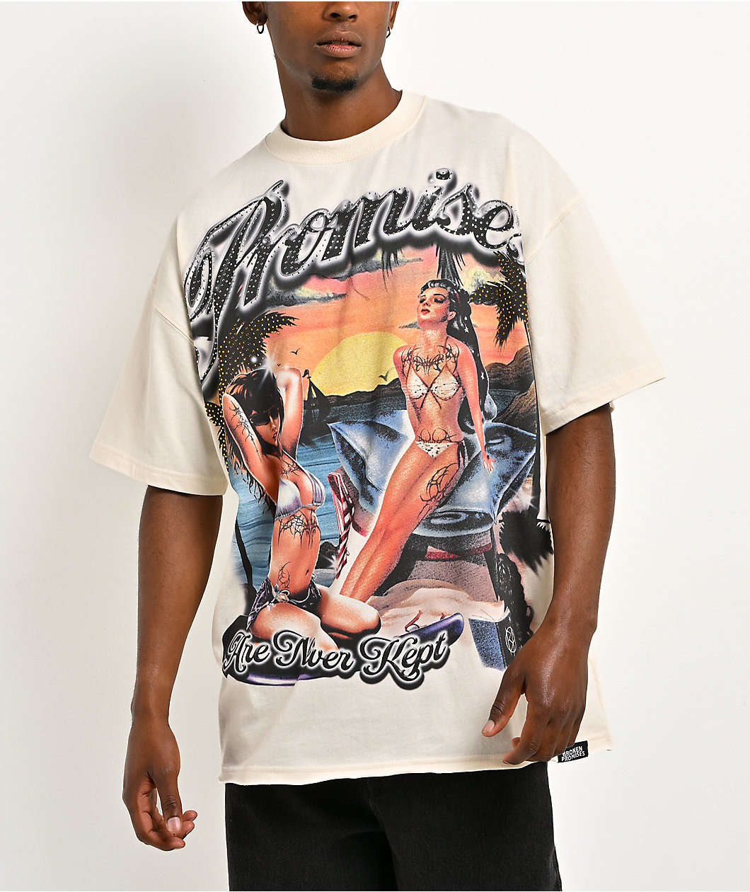 Broken Promises Greetings Beige T-Shirt